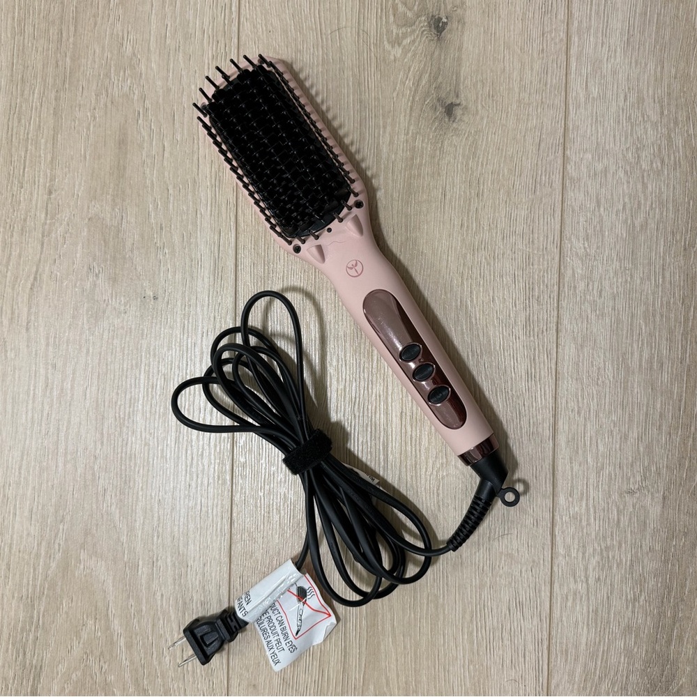 Lange Pink Electric Straightening Brush